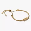 Geschenkset „Cherished Mom“-Armbänder, 14-karätig vergoldet