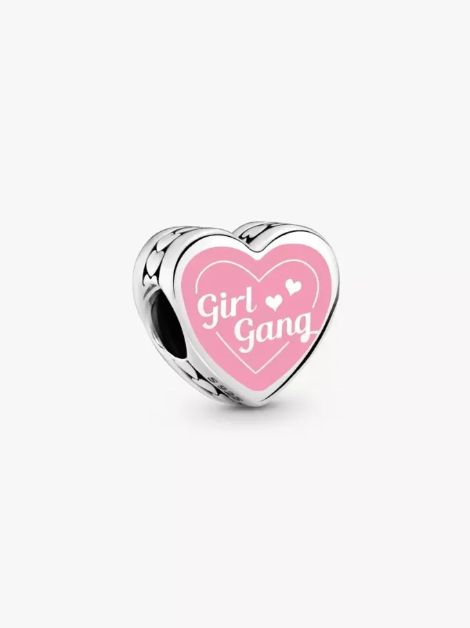 Girl Gang Herz-Charm aus Sterlingsilber Girl Gang Herz-Charm aus Sterlingsilber