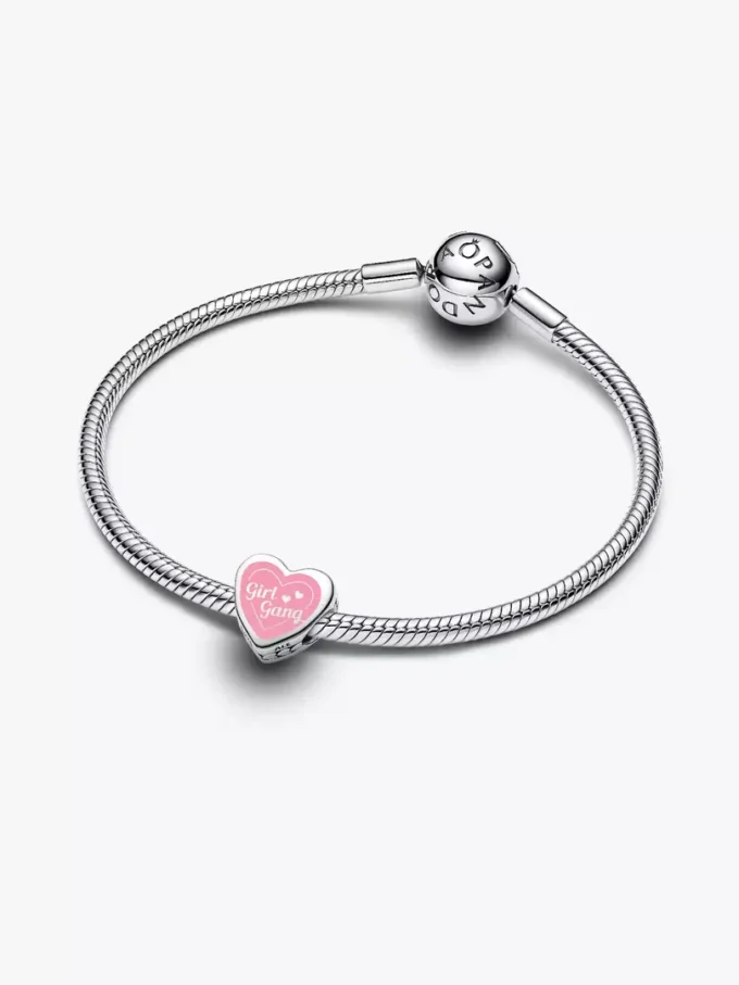 Girl Gang Herz-Charm aus Sterlingsilber Girl Gang Herz-Charm aus Sterlingsilber