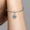 Glücksbringer-Dangle Charm „Vierblättriges Kleeblatt“ aus Sterlingsilber Glücksbringer-Dangle Charm „Vierblättriges Kleeblatt“ aus Sterlingsilber