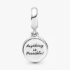 Glücksbringer-Dangle Charm „Vierblättriges Kleeblatt“ aus Sterlingsilber Glücksbringer-Dangle Charm „Vierblättriges Kleeblatt“ aus Sterlingsilber