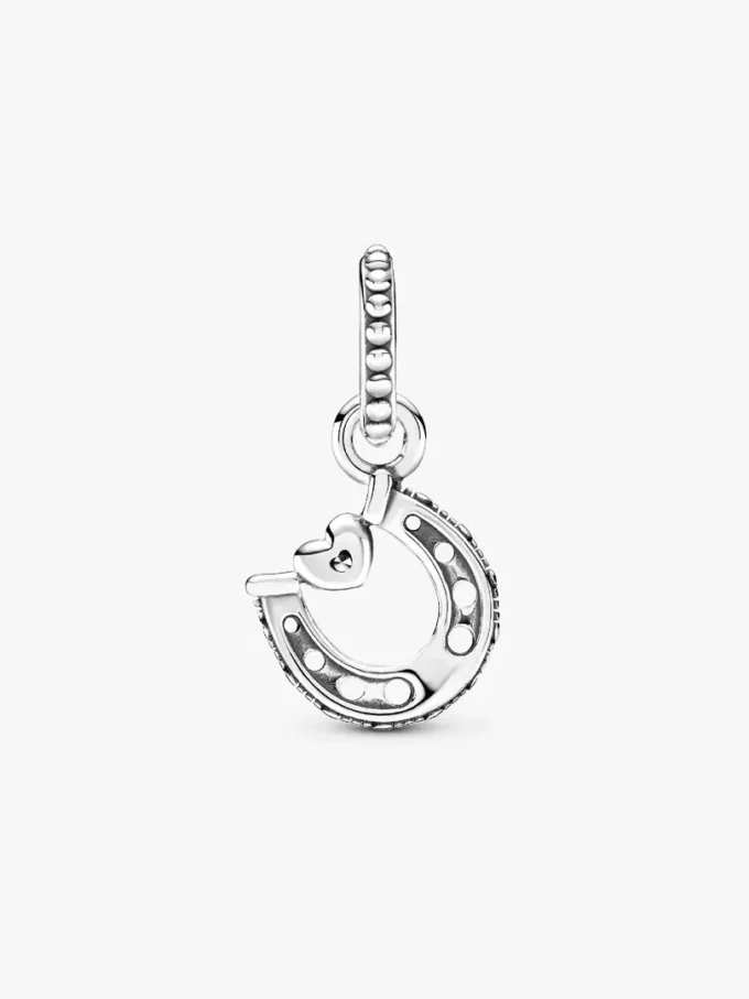 Glücksbringer-Hufeisen-Dangle Charm aus Sterlingsilber Glücksbringer-Hufeisen-Dangle Charm aus Sterlingsilber