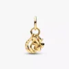 Glücksklee, Wishbone & Hufeisen-Dangle Charm aus 14 Karat Gold Glücksklee, Wishbone & Hufeisen-Dangle Charm aus 14 Karat Gold