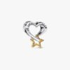 Glücksstern- und Herz-Charms – Sterlingsilber, 14-karätige Vergoldung Glücksstern- und Herz-Charms – Sterlingsilber, 14-karätige Vergoldung