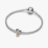 Glücksstern- und Herz-Charms – Sterlingsilber, 14-karätige Vergoldung Glücksstern- und Herz-Charms – Sterlingsilber, 14-karätige Vergoldung