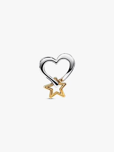 Glücksstern- und Herz-Charms – Sterlingsilber, 14-karätige Vergoldung Glücksstern- und Herz-Charms – Sterlingsilber, 14-karätige Vergoldung