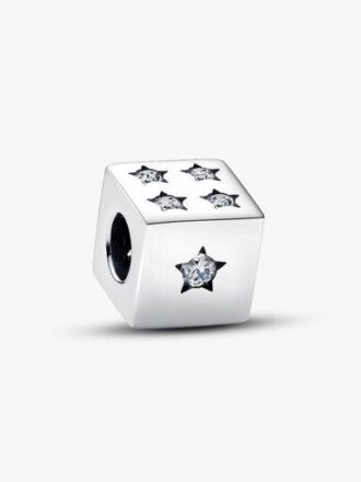 Glückswürfel-Charm – Sterlingsilber