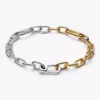 Gliederarmband aus Sterlingsilber, 14-karätig vergoldet