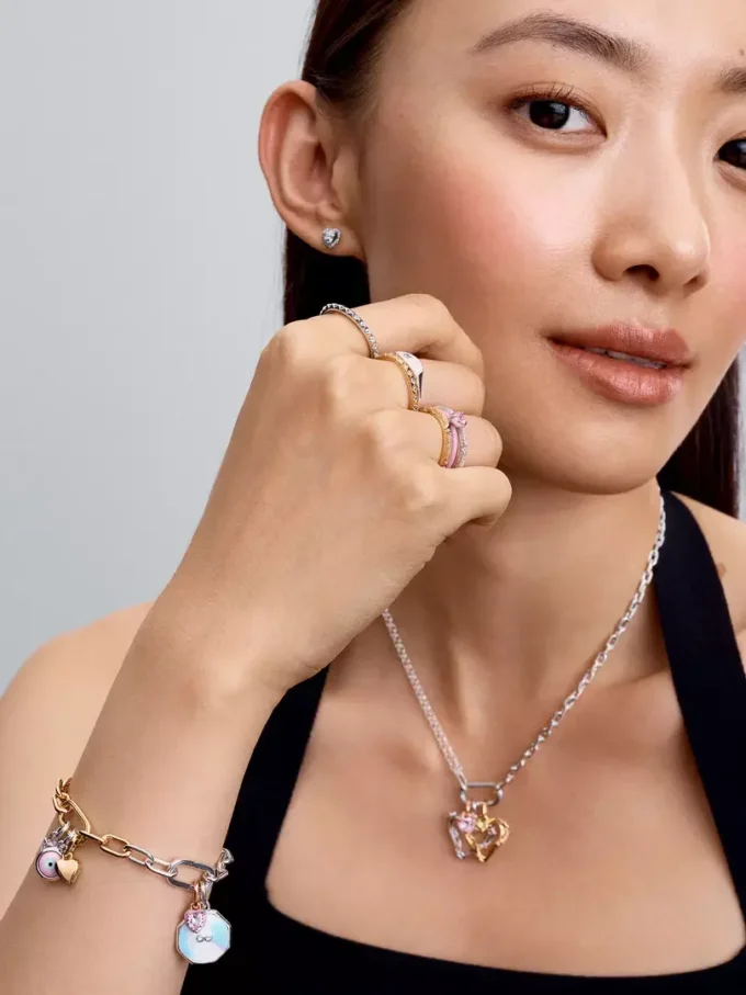 Pandora ME Pyramidenring aus Sterlingsilber