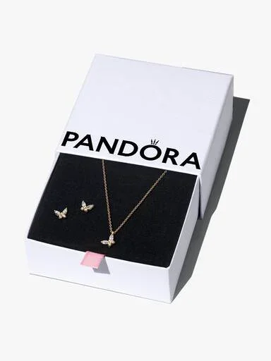 Golden Butterfly Schmuck-Geschenkset – 14-karätige Vergoldung Golden Butterfly Schmuck-Geschenkset – 14-karätige Vergoldung