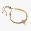 Golden Heart Armband-Geschenkset – 14 Karat vergoldet