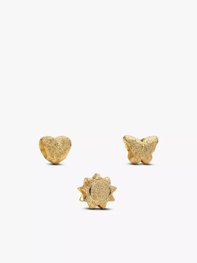 Goldenes Mini-Charm-Trio, 3er-Set Goldenes Mini-Charm-Trio, 3er-Set