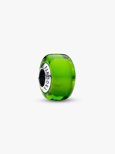 Goldenes Mini-Murano Glass-Charm – Sterlingsilber Goldenes Mini-Murano Glass-Charm – Sterlingsilber
