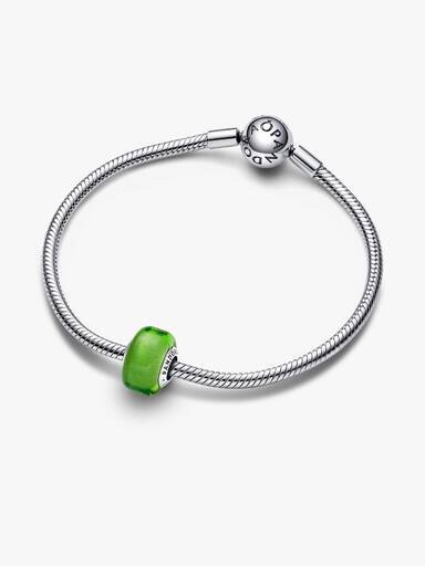 Goldenes Mini-Murano Glass-Charm – Sterlingsilber Goldenes Mini-Murano Glass-Charm – Sterlingsilber