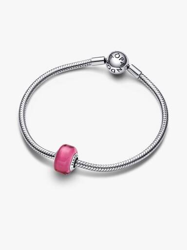 Goldenes Mini-Murano Glass-Charm – Sterlingsilber Goldenes Mini-Murano Glass-Charm – Sterlingsilber