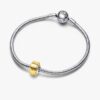 Goldenes Mini-Murano Glass-Charm – Sterlingsilber Goldenes Mini-Murano Glass-Charm – Sterlingsilber