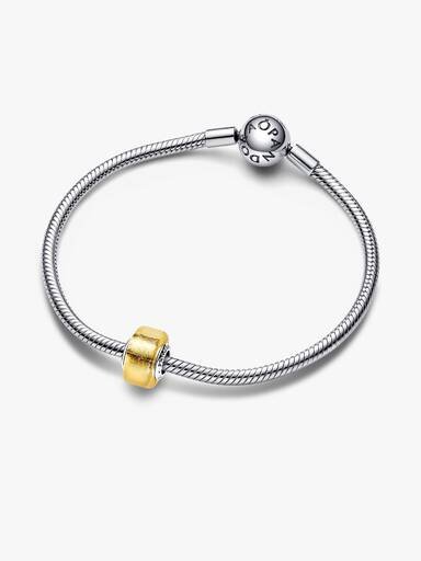 Goldenes Mini-Murano Glass-Charm – Sterlingsilber Goldenes Mini-Murano Glass-Charm – Sterlingsilber