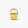 Goldenes Mini-Murano Glass-Charm – Sterlingsilber Goldenes Mini-Murano Glass-Charm – Sterlingsilber