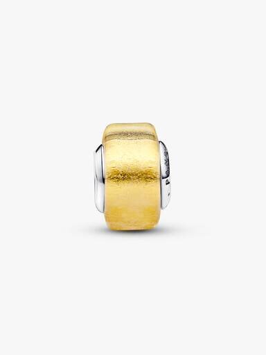 Goldenes Mini-Murano Glass-Charm – Sterlingsilber Goldenes Mini-Murano Glass-Charm – Sterlingsilber