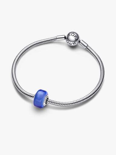 Goldenes Mini-Murano Glass-Charm – Sterlingsilber Goldenes Mini-Murano Glass-Charm – Sterlingsilber