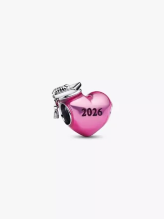 2026 rosa Abschluss-Charm-Armband-Set, 2er-Set