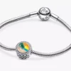 Gravierbarer Charm „Strand-Herzszene“ aus Sterlingsilber