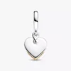 Gravierbarer Doppel-Dangle Charm „Mama“ mit im Labor gezüchteten Diamanten, 0,009 ct insgesamt, Sterlingsilber, 14-karätige Vergoldung Gravierbarer Doppel-Dangle Charm „Mama“ mit im Labor gezüchteten Diamanten, 0,009 ct insgesamt, Sterlingsilber, 14-karätige Vergoldung