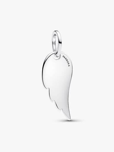 Gravierbarer Engel-Flügel-Anhänger – Sterlingsilber Gravierbarer Engel-Flügel-Anhänger – Sterlingsilber