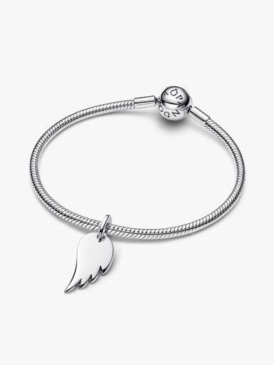 Gravierbarer Engel-Flügel-Anhänger – Sterlingsilber Gravierbarer Engel-Flügel-Anhänger – Sterlingsilber