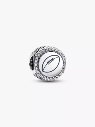 Gravierbarer Football-Charm aus Sterlingsilber