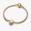 Gravierbarer funkelnder Knopf-Charm, 14 Karat vergoldet Gravierbarer funkelnder Knopf-Charm, 14 Karat vergoldet