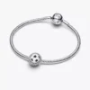 Gravierbarer Fußball-Charm aus Sterlingsilber