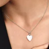 Gravierbarer Herz-Anhänger aus Sterlingsilber Gravierbarer Herz-Anhänger aus Sterlingsilber