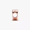 Gravierbarer Herz-Charm, 14 Karat Roségold-Beschichtung Gravierbarer Herz-Charm, 14 Karat Roségold-Beschichtung
