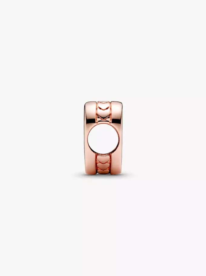 Gravierbarer Herz-Charm, 14 Karat Roségold-Beschichtung Gravierbarer Herz-Charm, 14 Karat Roségold-Beschichtung