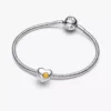 Gravierbarer Herz-Charm aus Sterlingsilber mit honigfarbenem Stein Gravierbarer Herz-Charm aus Sterlingsilber mit honigfarbenem Stein