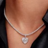 Gravierbarer Herz-Dangle Charm aus Sterlingsilber Gravierbarer Herz-Dangle Charm aus Sterlingsilber