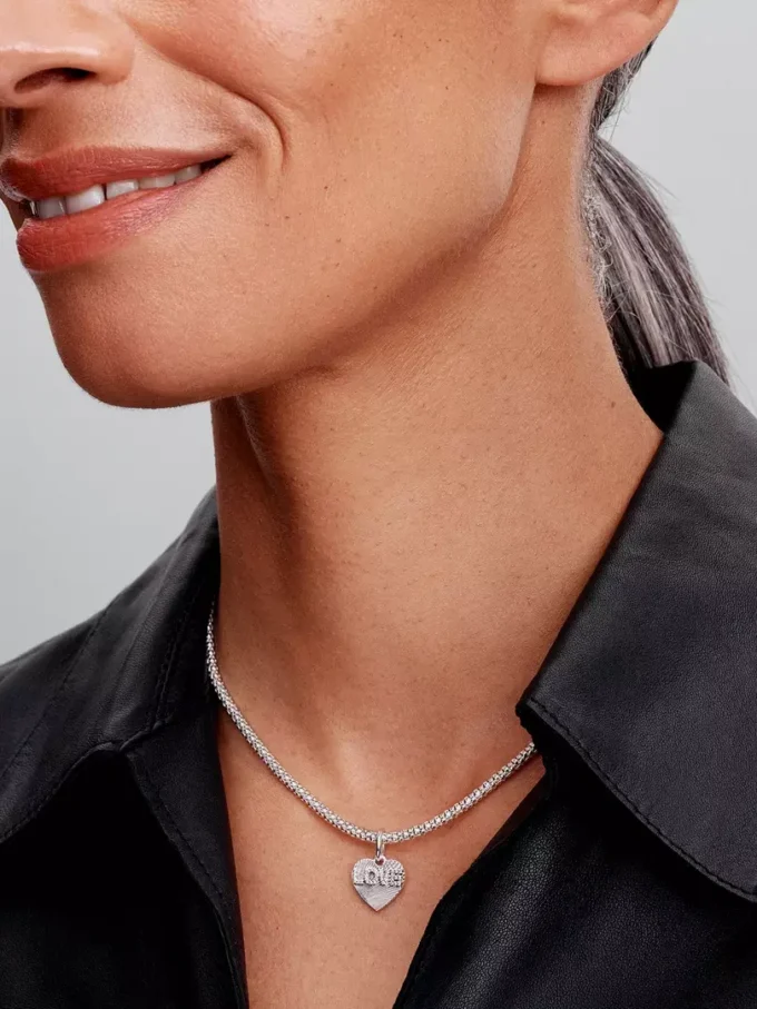 Gravierbarer Herz-Dangle Charm aus Sterlingsilber Gravierbarer Herz-Dangle Charm aus Sterlingsilber