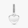 Gravierbarer Herz-Dangle Charm aus Sterlingsilber Gravierbarer Herz-Dangle Charm aus Sterlingsilber