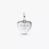 Gravierbarer Herz-Dangle Charm aus Sterlingsilber Gravierbarer Herz-Dangle Charm aus Sterlingsilber