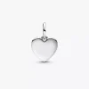Gravierbarer Herz-Dangle Charm aus Sterlingsilber Gravierbarer Herz-Dangle Charm aus Sterlingsilber