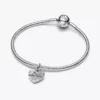 Gravierbarer Herz-Dangle Charm aus Sterlingsilber Gravierbarer Herz-Dangle Charm aus Sterlingsilber