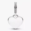 Gravierbarer Herz-Dangle Charm mit Backutensilien aus Sterlingsilber