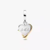 Gravierbarer Herz-&-Pfeil-Dangle Charm aus Sterlingsilber, 14-karätig vergoldet Gravierbarer Herz-&-Pfeil-Dangle Charm aus Sterlingsilber, 14-karätig vergoldet