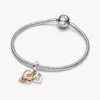 Gravierbarer Herz-&-Pfeil-Dangle Charm aus Sterlingsilber, 14-karätig vergoldet Gravierbarer Herz-&-Pfeil-Dangle Charm aus Sterlingsilber, 14-karätig vergoldet