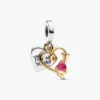 Gravierbarer Herz-&-Pfeil-Dangle Charm – Sterlingsilber, 14-karätige Vergoldung Gravierbarer Herz-&-Pfeil-Dangle Charm – Sterlingsilber, 14-karätige Vergoldung