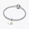 Gravierbarer Honigstein-Herz-Dangle Charm aus Sterlingsilber Gravierbarer Honigstein-Herz-Dangle Charm aus Sterlingsilber