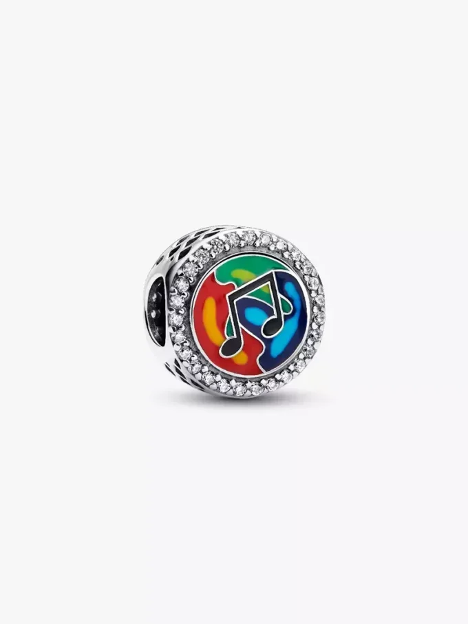 Gravierbarer Musiknoten-Charm aus Sterlingsilber