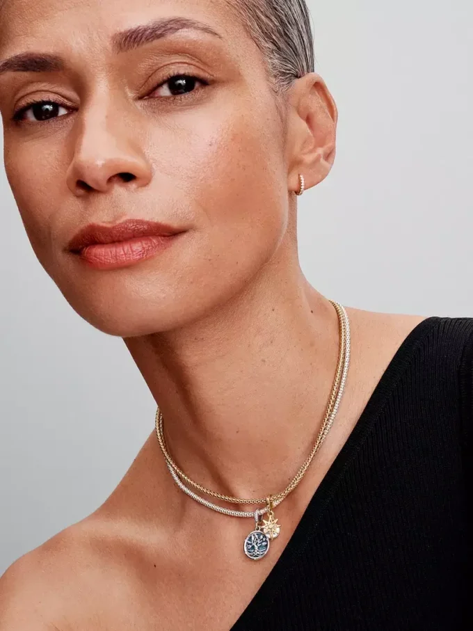 Gravierbarer Nordstern-Dangle Charm mit synthetischem Diamanten, 0,009 Karat, Sterlingsilber, 14-karätige Vergoldung Gravierbarer Nordstern-Dangle Charm mit synthetischem Diamanten, 0,009 Karat, Sterlingsilber, 14-karätige Vergoldung