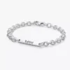 Gravierbares Bar-Link-Armband aus Sterlingsilber